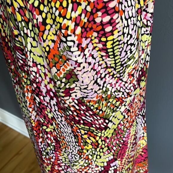 Nine West multicolor abstract print stretch tank midi. Size 12. - Picture 5 of 6